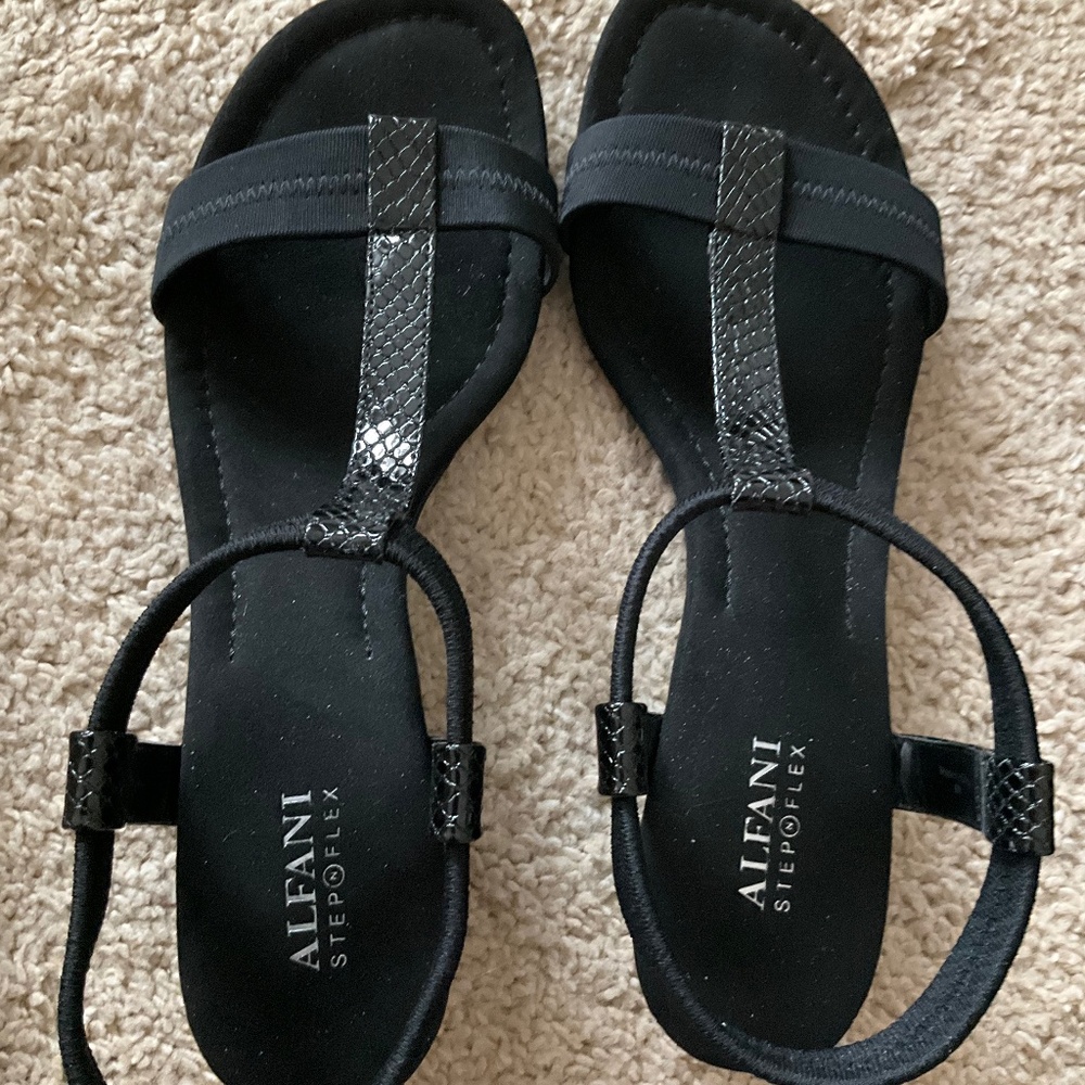 Alfani Voyager Black Dress Sandals